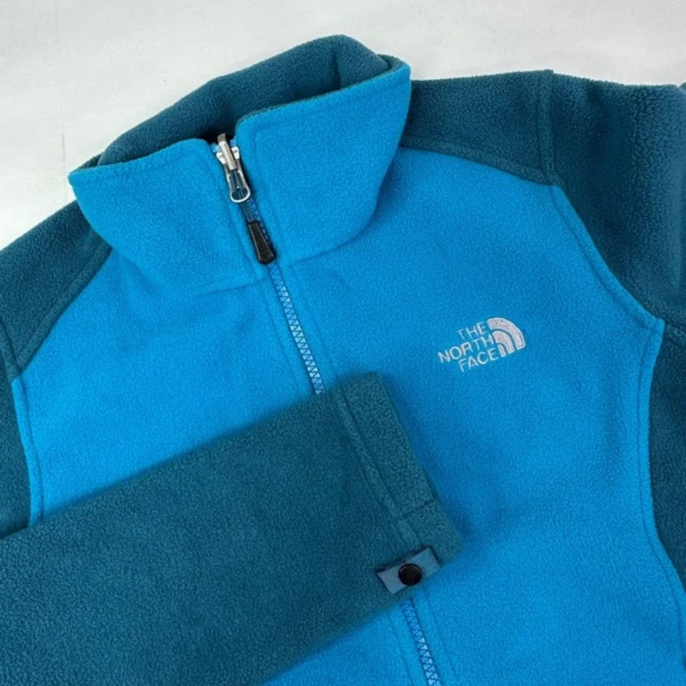 The North Face RDT 300 Khumbu Fleece Jacket Womens Blue Teal Zip Up Full Zip XS - Picture 7 of 16